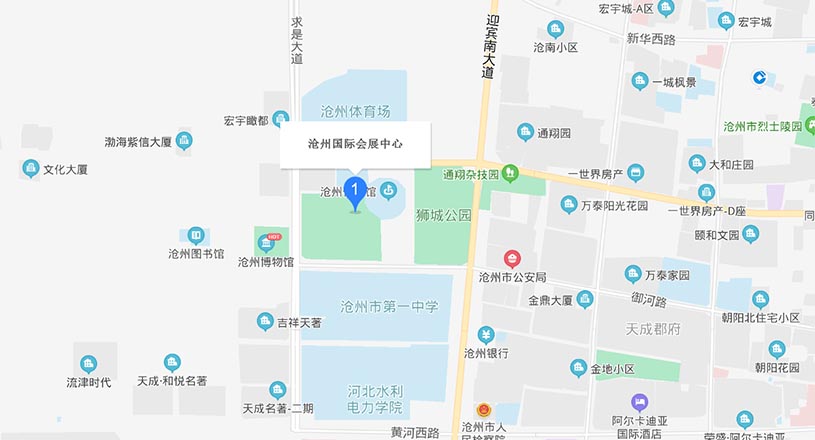 沧州家博会交通路线地图