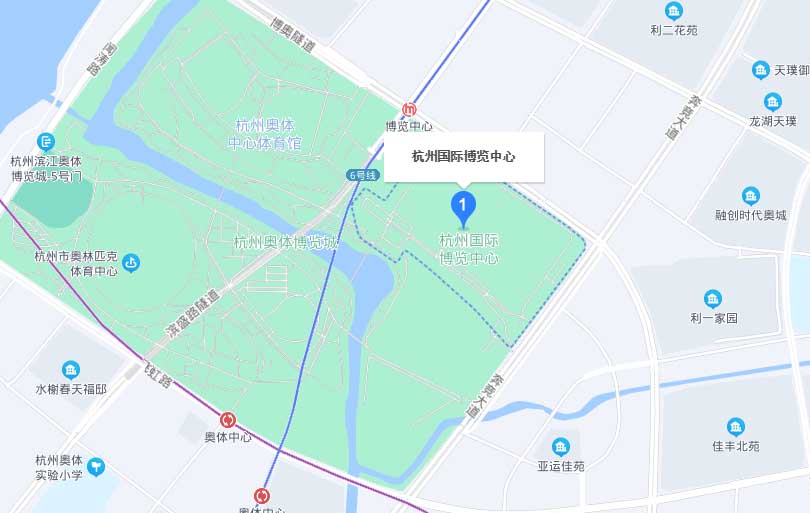 杭州家博会展馆交通路线图