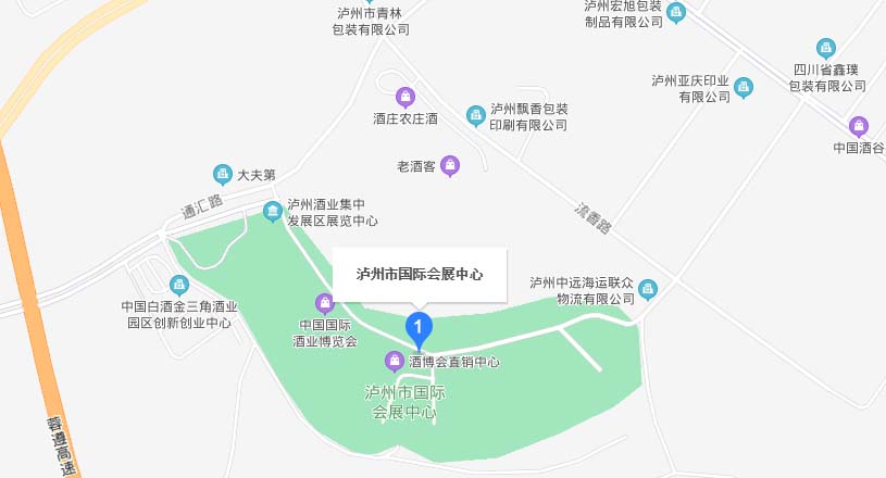 泸州家博会交通路线地图