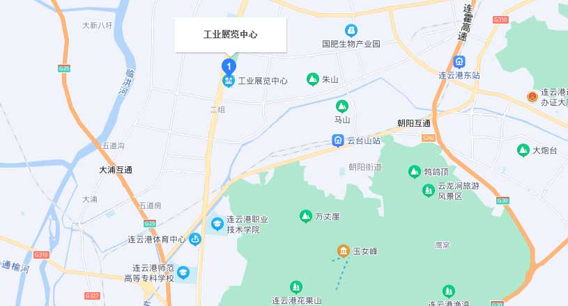 连云港家博会交通路线地图