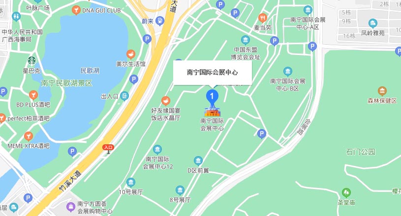 南宁家博会交通路线地图