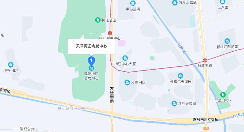 天津家博会交通路线地图