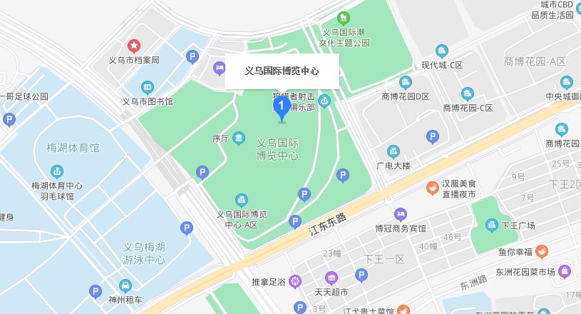 义乌家博会交通路线地图
