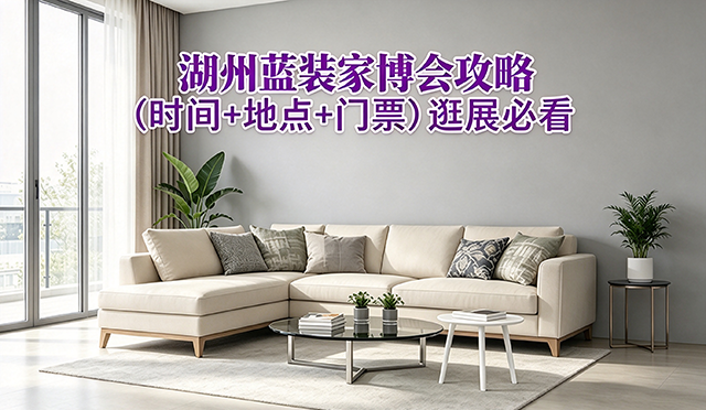 2026湖州蓝装家博会攻略(时间+地点+门票)逛展必看