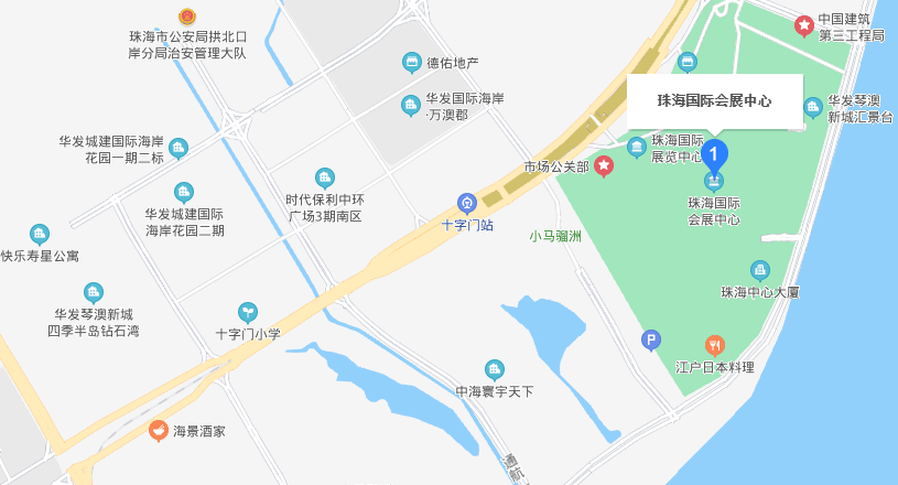 珠海家博会交通路线地图
